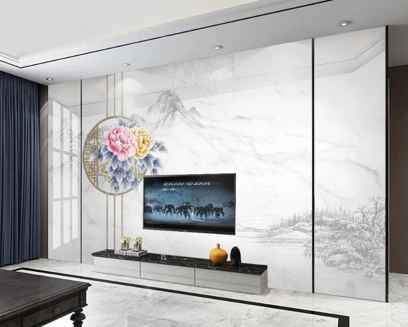 3D Antique Round Fan 139 Wall Murals