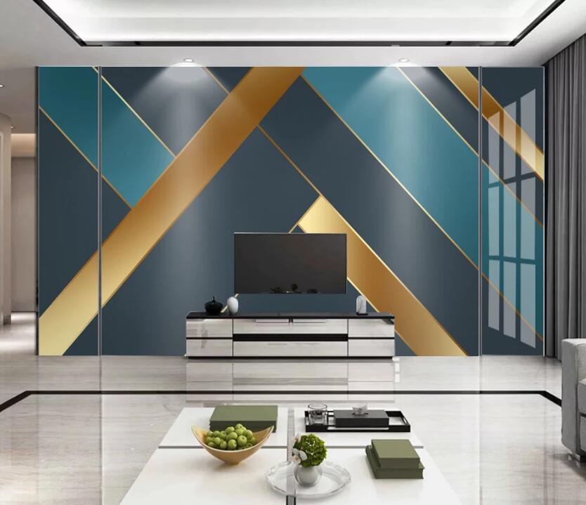 3D Three-color Twill 087 Wall Murals