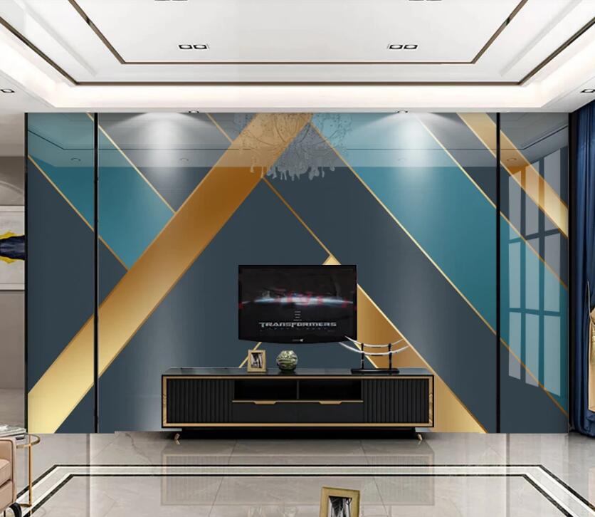 3D Three-color Twill 087 Wall Murals