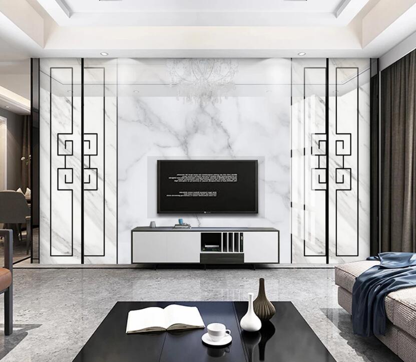 3D White Texture 073 Wall Murals