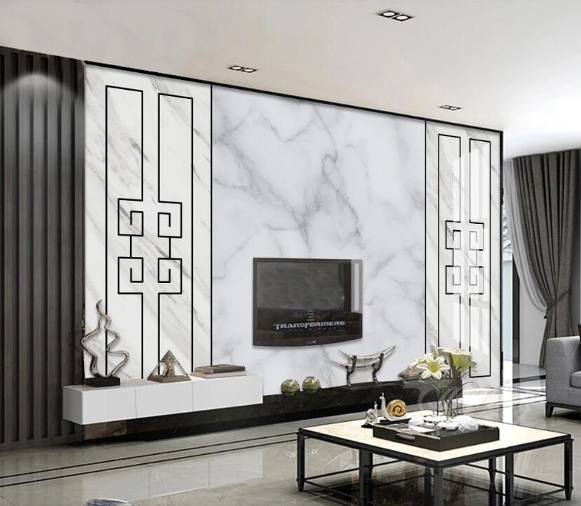 3D White Texture 073 Wall Murals