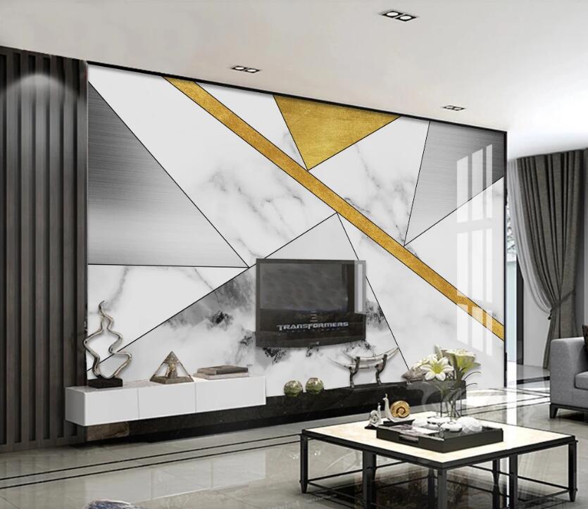 3D Marble Geometric Texture 849 Wall Murals