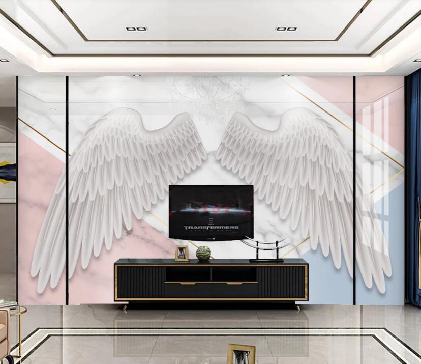 3D Anti-fall Wings 844 Wall Murals