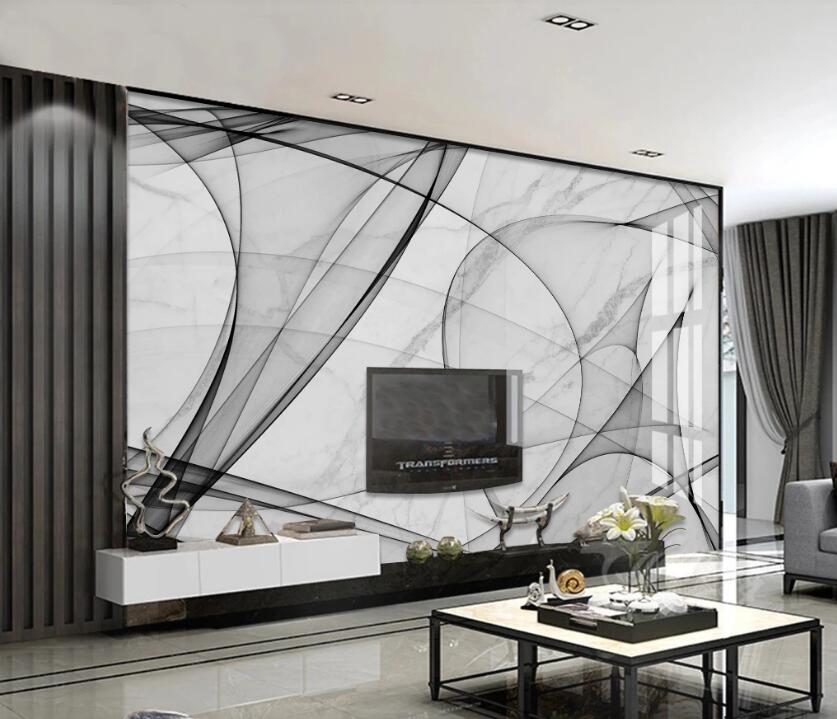 3D Frame Ink Line 797 Wall Murals