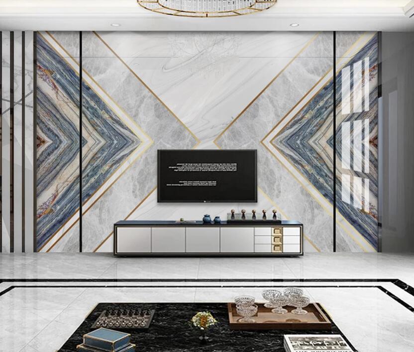 3D Triangle Texture Level 791 Wall Murals