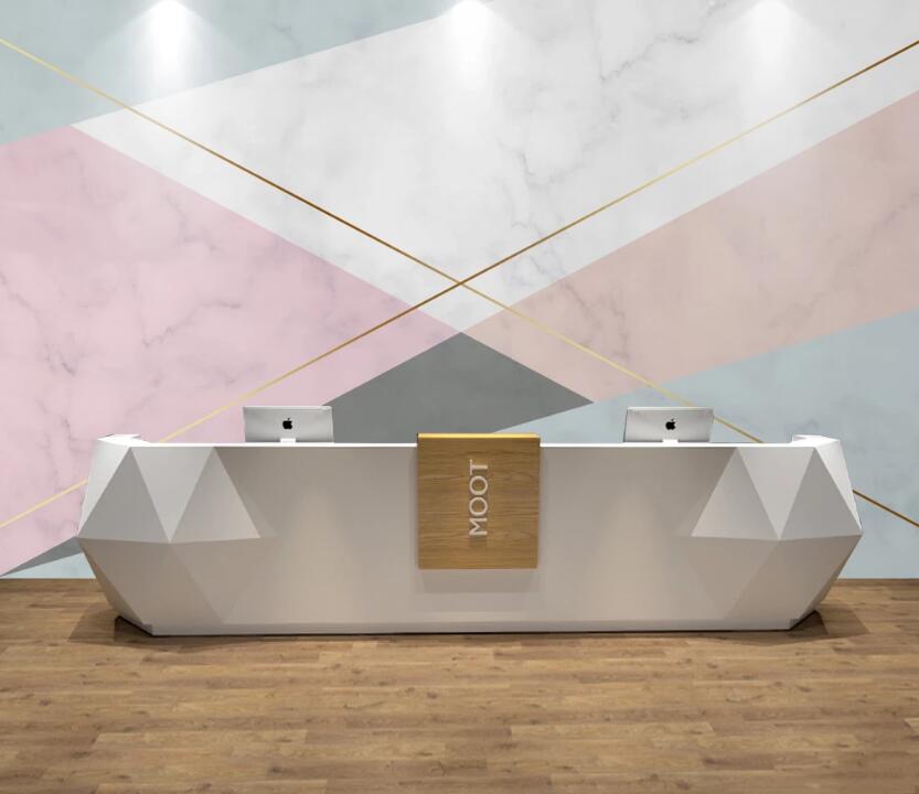 3D Light Gold Interlaced 777 Wall Murals