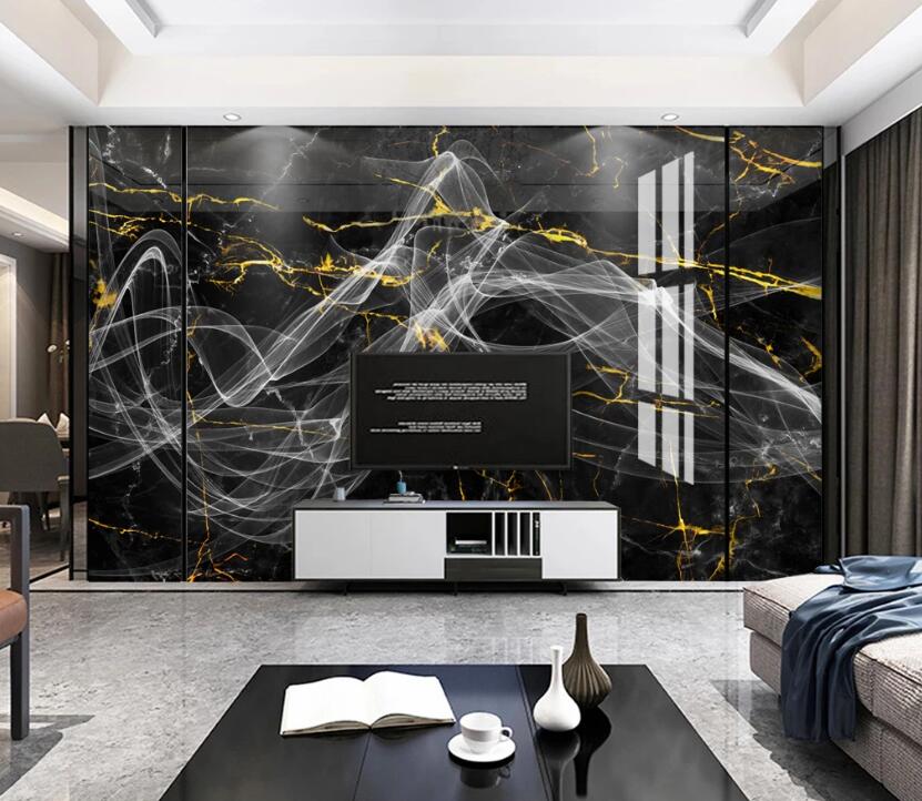 3D White Silk Winding 767 Wall Murals
