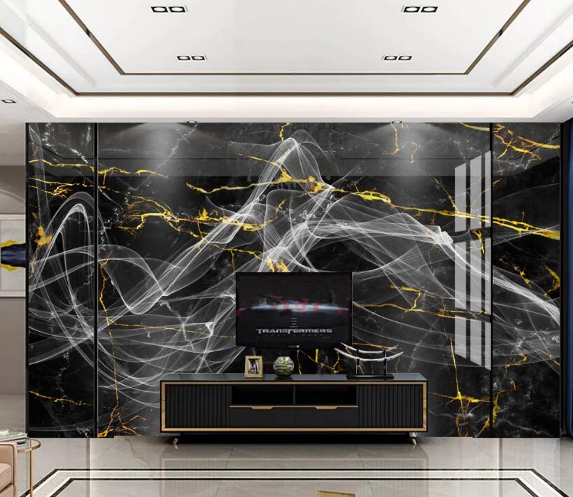 3D White Silk Winding 767 Wall Murals