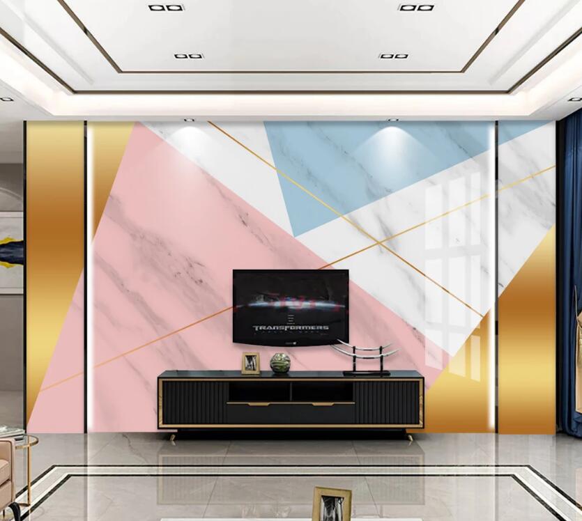 3D Pink Most 765 Wall Murals