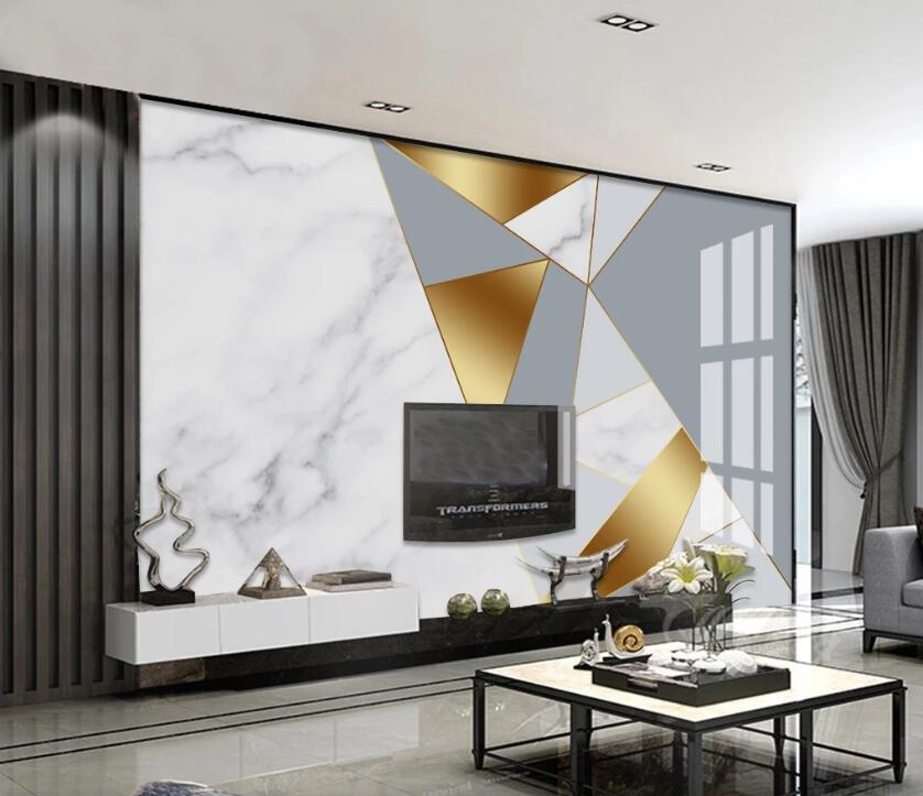 3D Irregular Color Stitching 755 Wall Murals