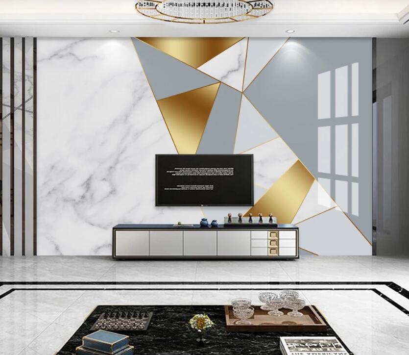 3D Irregular Color Stitching 755 Wall Murals