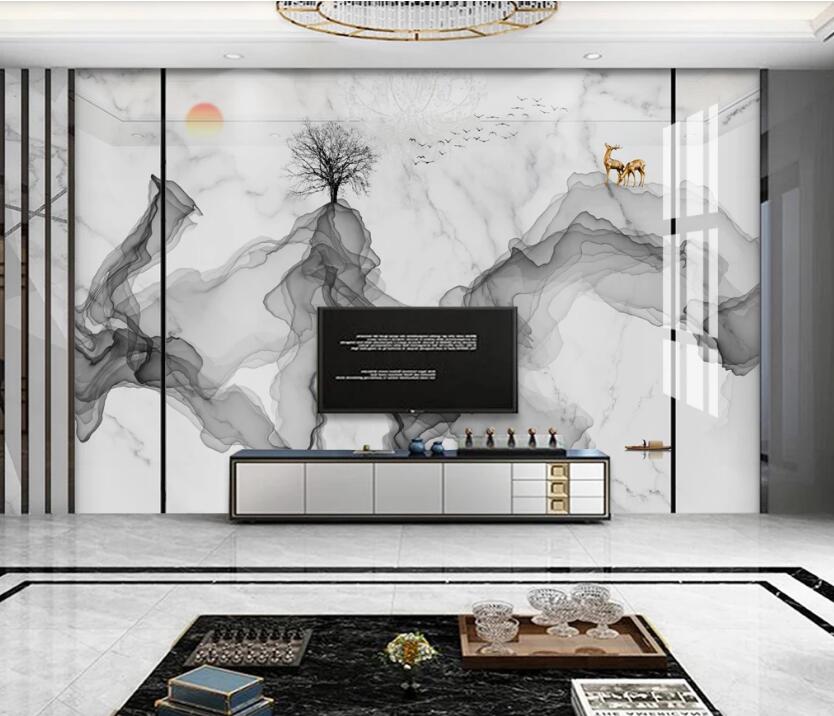 3D Pastel Ink Ribbon 750 Wall Murals