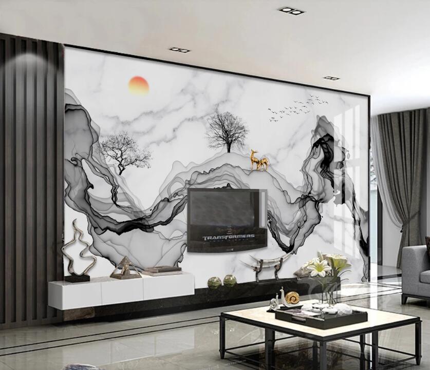 3D Rich Ink Ribbon 749 Wall Murals