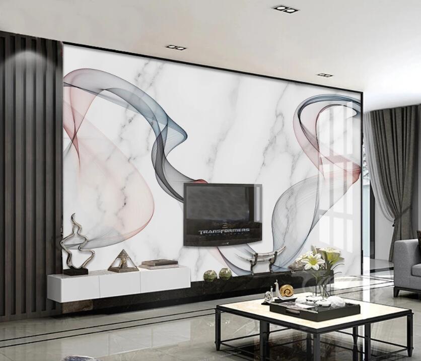 3D Tricolor Ribbon 746 Wall Murals