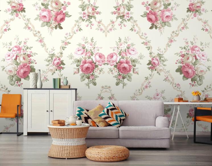 3D Rose Connection 444 Wall Murals