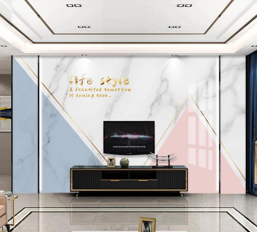 3D Triangle Intersection 741 Wall Murals