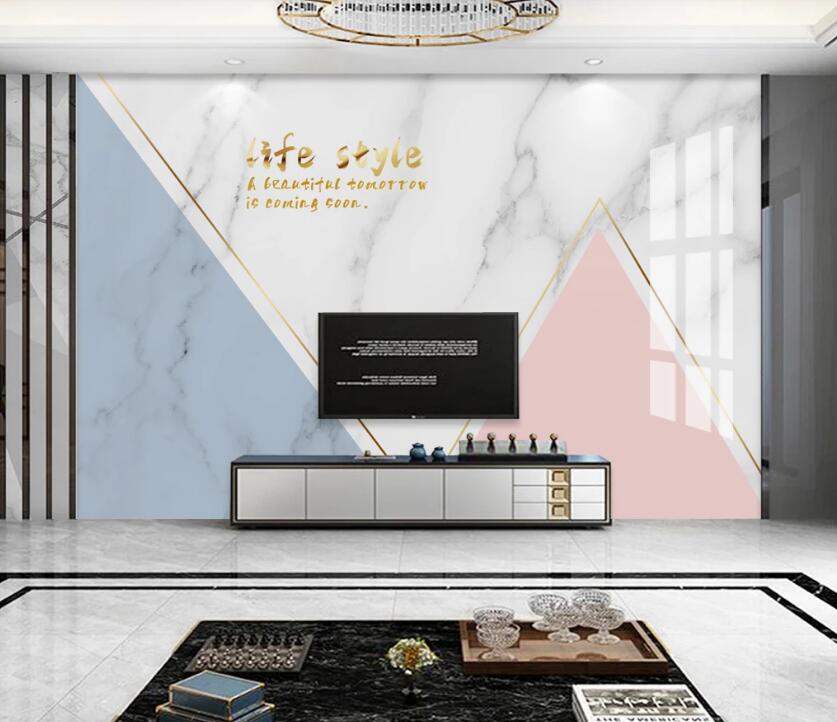 3D Triangle Intersection 741 Wall Murals