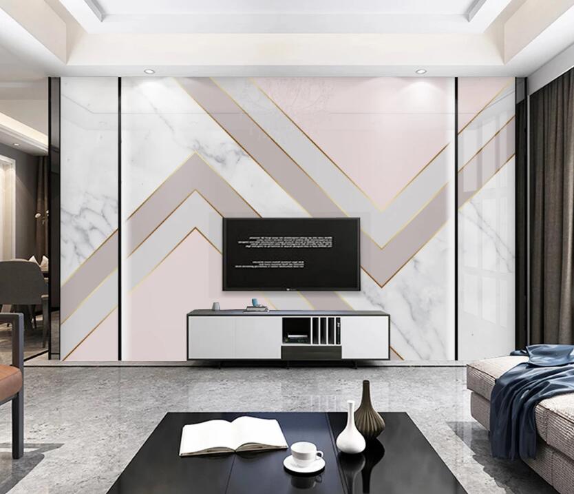 3D Elegant Layered Triangle 736 Wall Murals