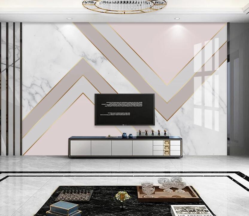 3D Elegant Layered Triangle 736 Wall Murals