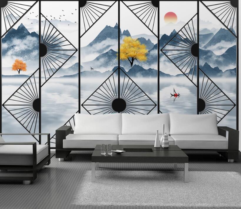3D Classical Landscape 733 Wall Murals