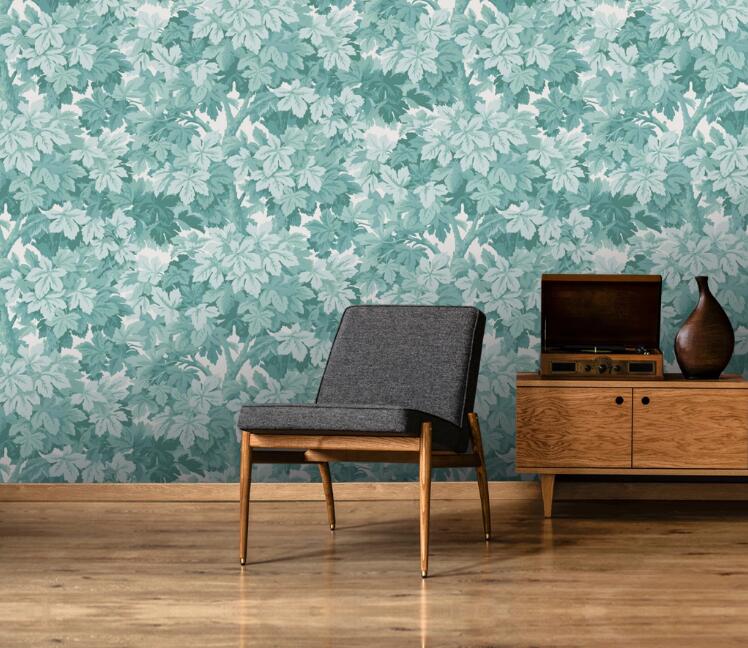 3D Green Leaf Cluster 439 Wall Murals