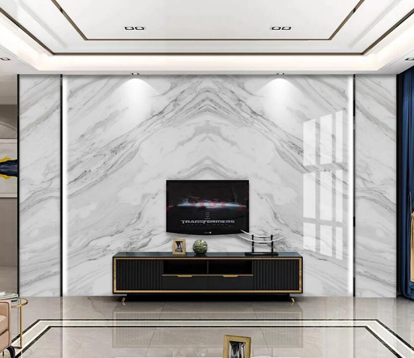 3D Triangle Ripple White 717 Wall Murals