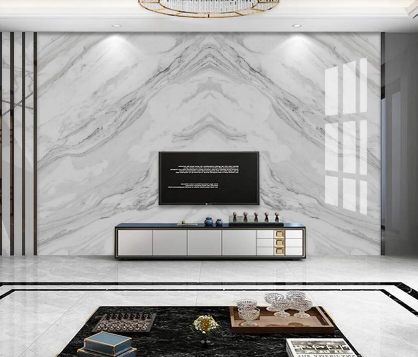 3D Triangle Ripple White 717 Wall Murals