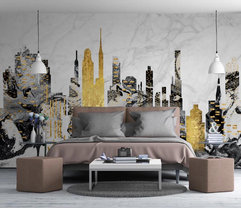 3D Impressionist Building 715 Wall Murals