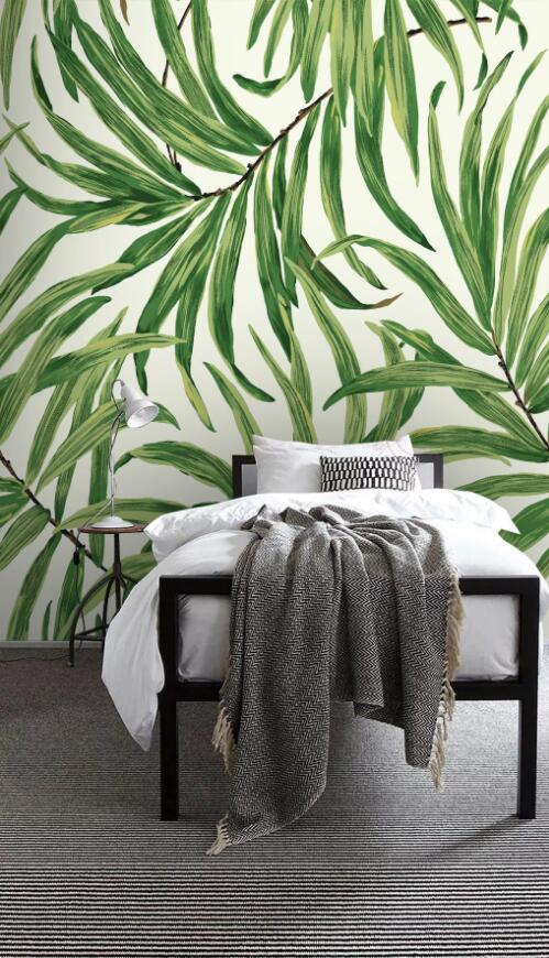 3D Narrow Leaves 836 Wall Murals