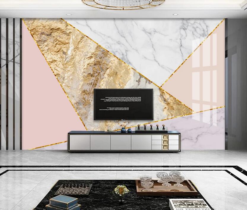 3D Brightly Shaped Triangle 693 Wall Murals