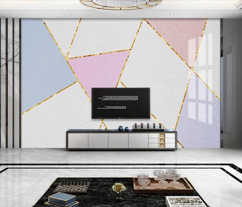 3D Bright Geometry 692 Wall Murals