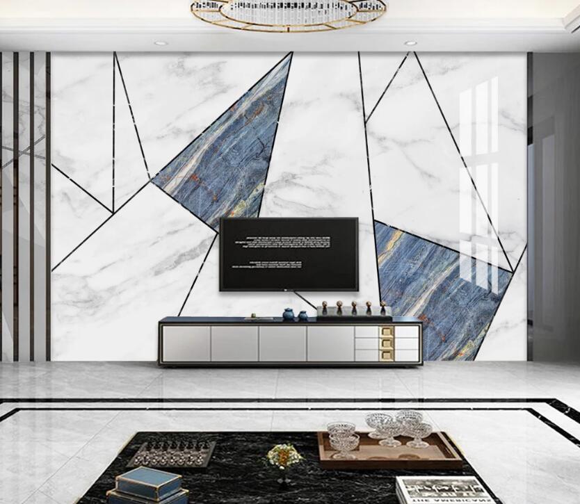 3D Texture Blue 691 Wall Murals