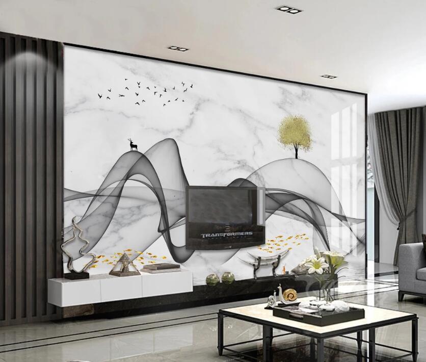 3D Fallen Tree 689 Wall Murals