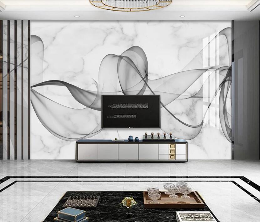 3D Ink Ribbon Flower 685 Wall Murals