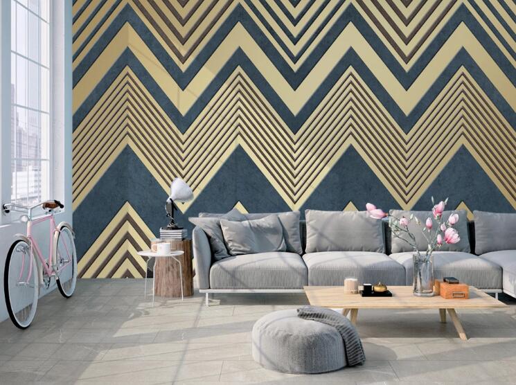 3D Triangle Arrangement 429 Wall Murals