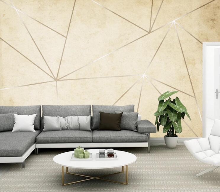 3D Silver Line 426 Wall Murals