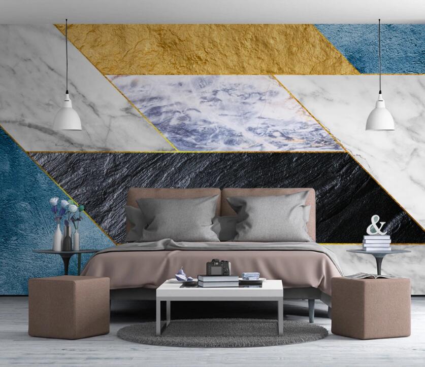 3D Five-color Stitching 668 Wall Murals