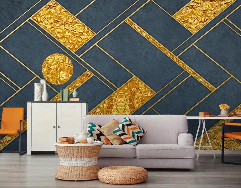 3D Two-color Form 666 Wall Murals