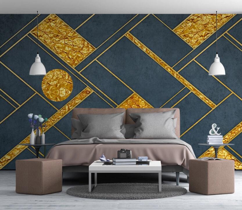 3D Two-color Form 666 Wall Murals