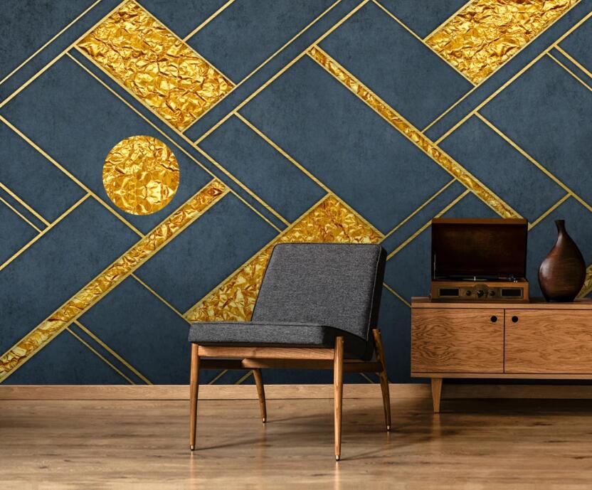 3D Two-color Form 666 Wall Murals