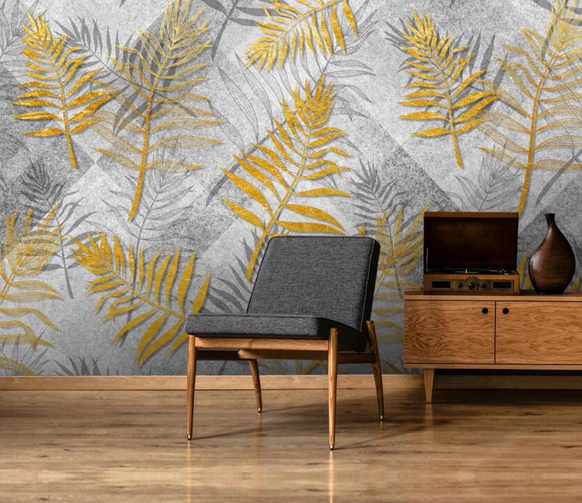 3D Falling Autumn Leaves 664 Wall Murals