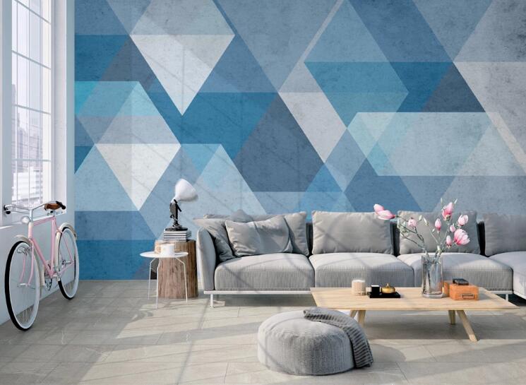 3D Blue Jigsaw 414 Wall Murals