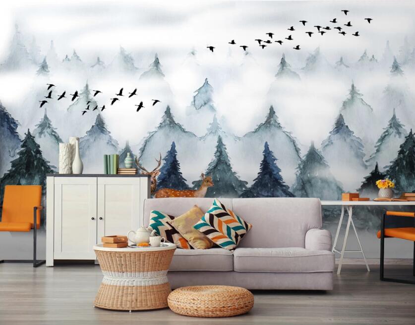 3D Tree Arrangement 653 Wall Murals