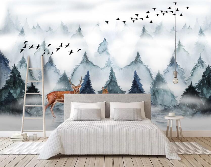 3D Tree Arrangement 653 Wall Murals