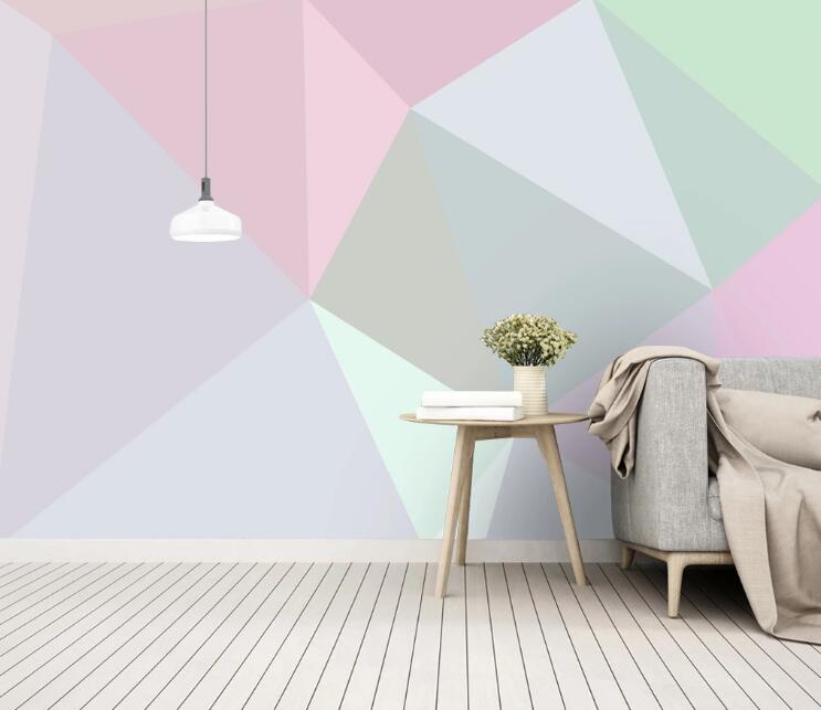 3D Polygon Puzzle 413 Wall Murals