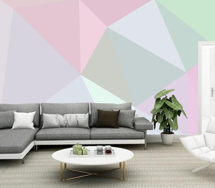 3D Polygon Puzzle 413 Wall Murals