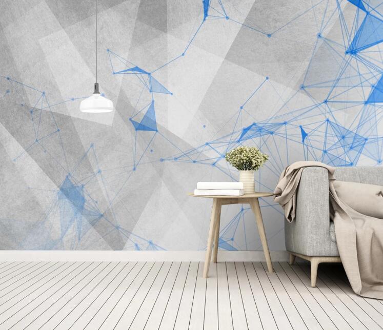3D Blue Constellation 412 Wall Murals