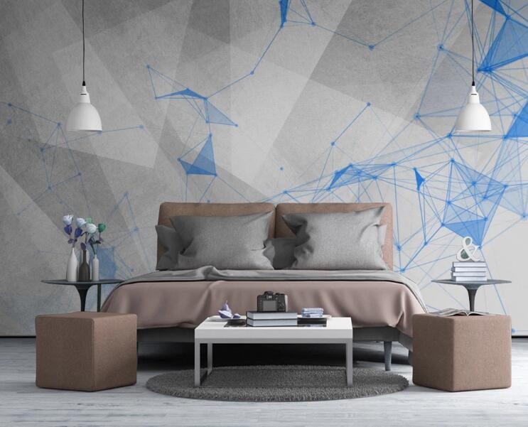 3D Blue Constellation 412 Wall Murals