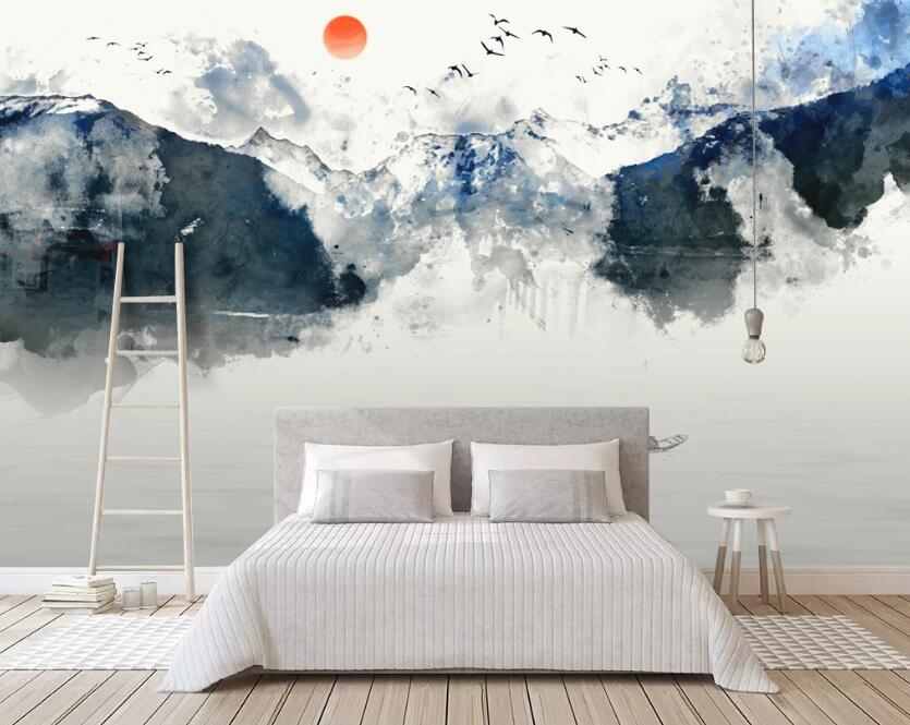 3D Landscape Scroll 649 Wall Murals
