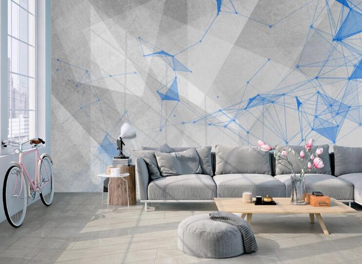 3D Blue Constellation 412 Wall Murals